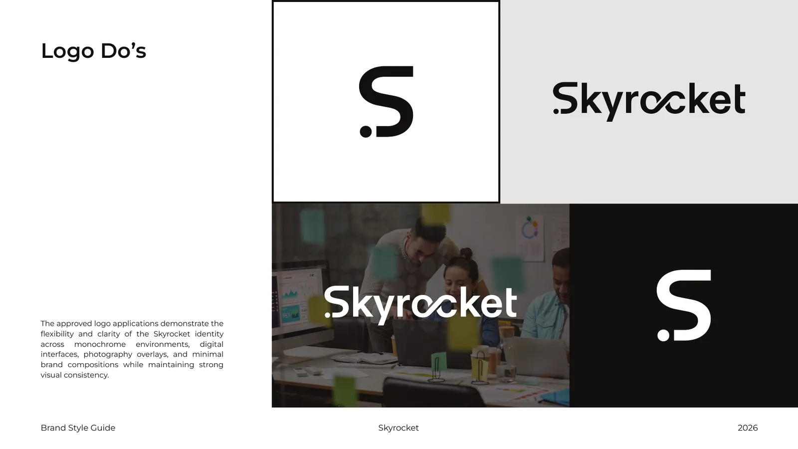 Skyrocket brand style guide, page 12
