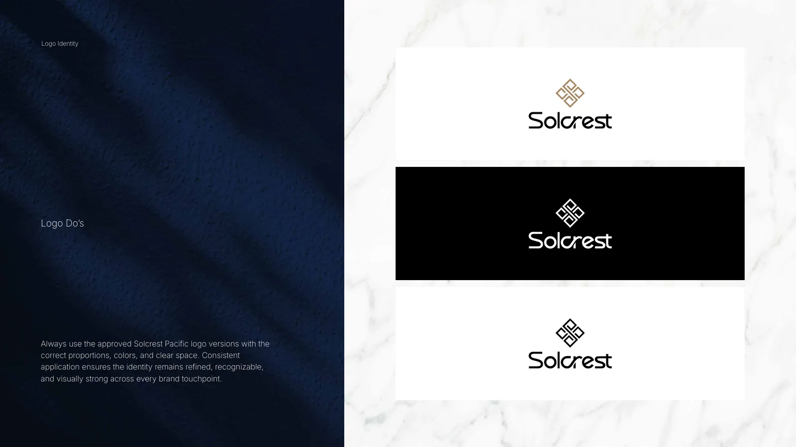 Solcrest Pacific brand style guide, page 20