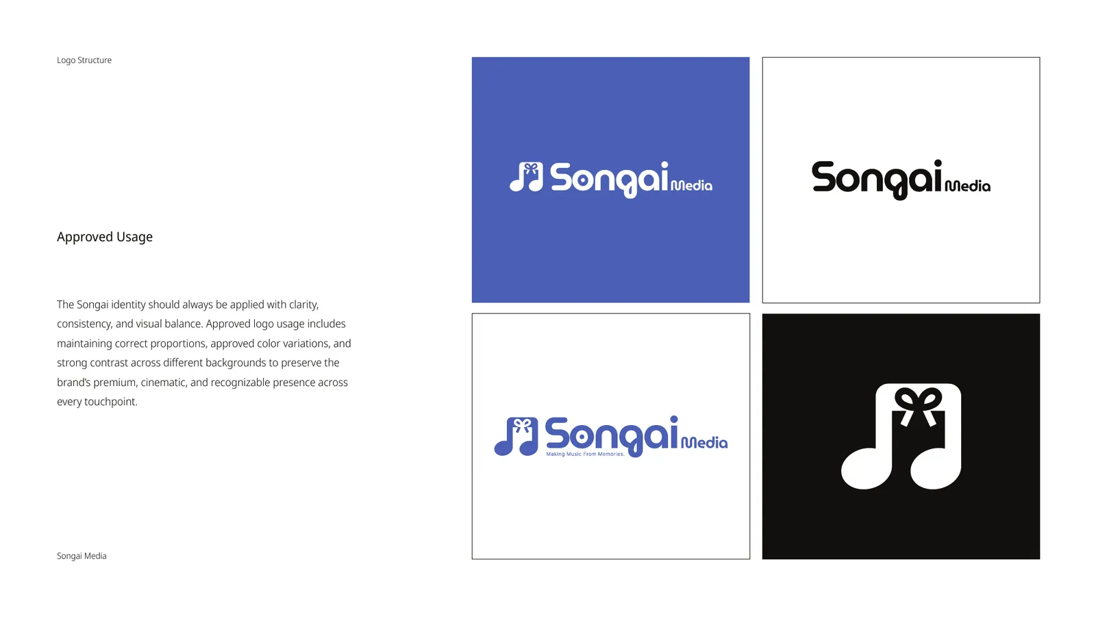 Songai Media brand style guide, page 15