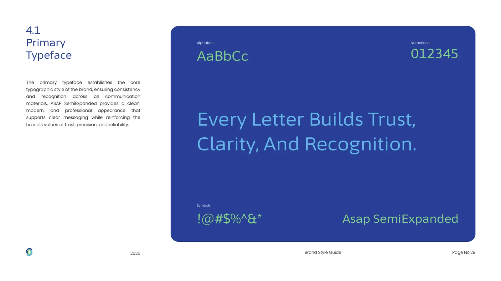 South Jersey Clinical Cleaning brand style guide, page 29