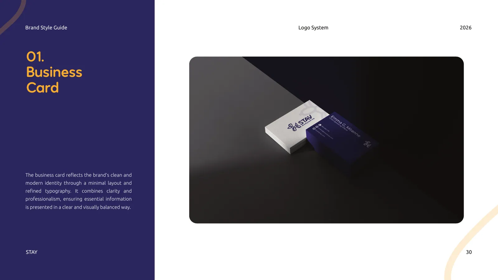 STAY brand style guide, page 30