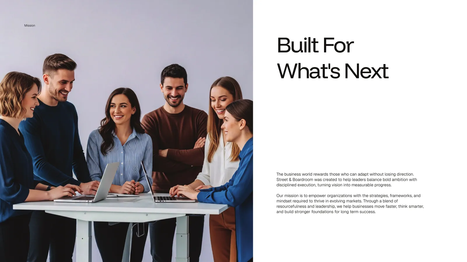 Street & Boardroom brand style guide, page 6