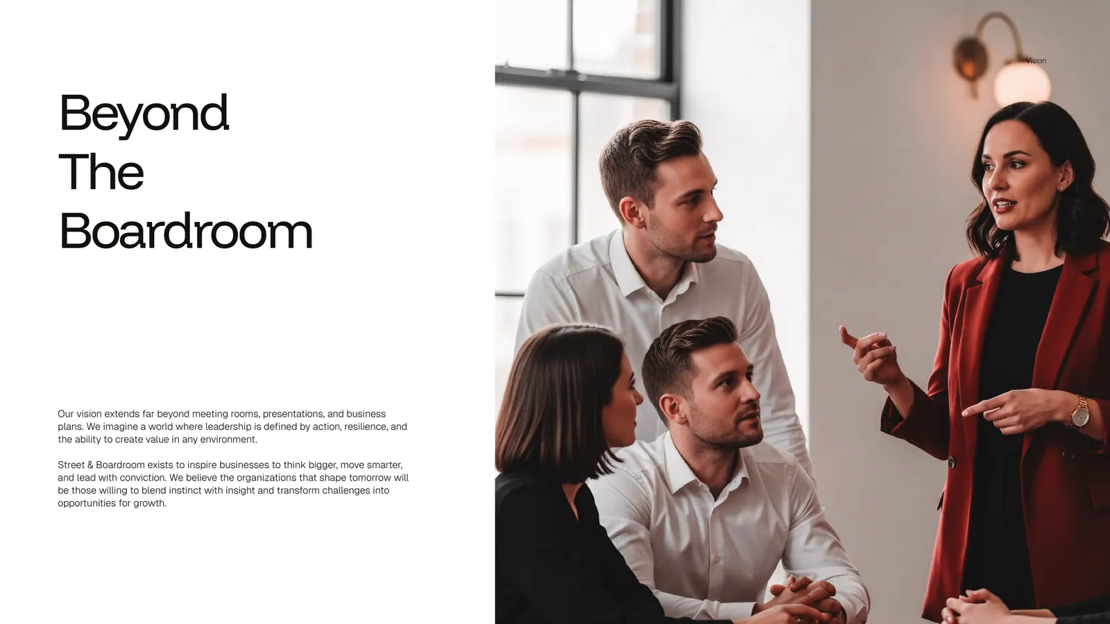 Street & Boardroom brand style guide, page 7