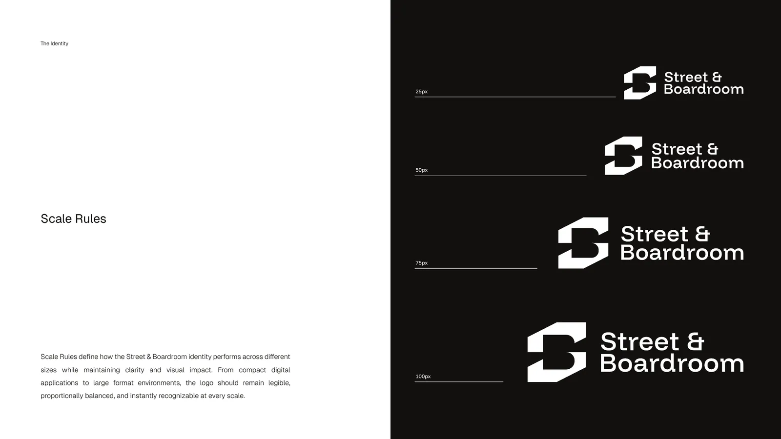 Street & Boardroom brand style guide, page 15