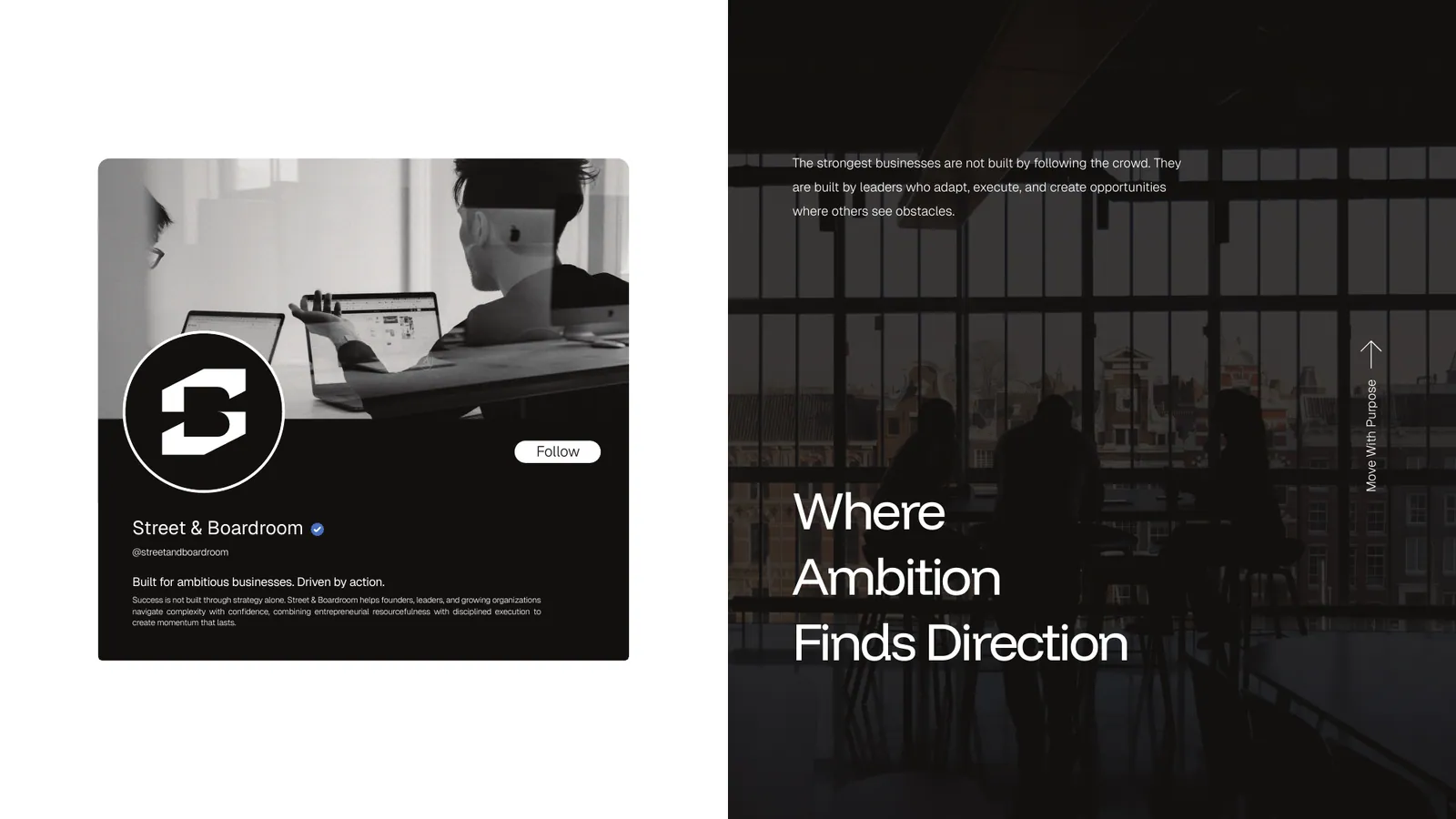Street & Boardroom brand style guide, page 20