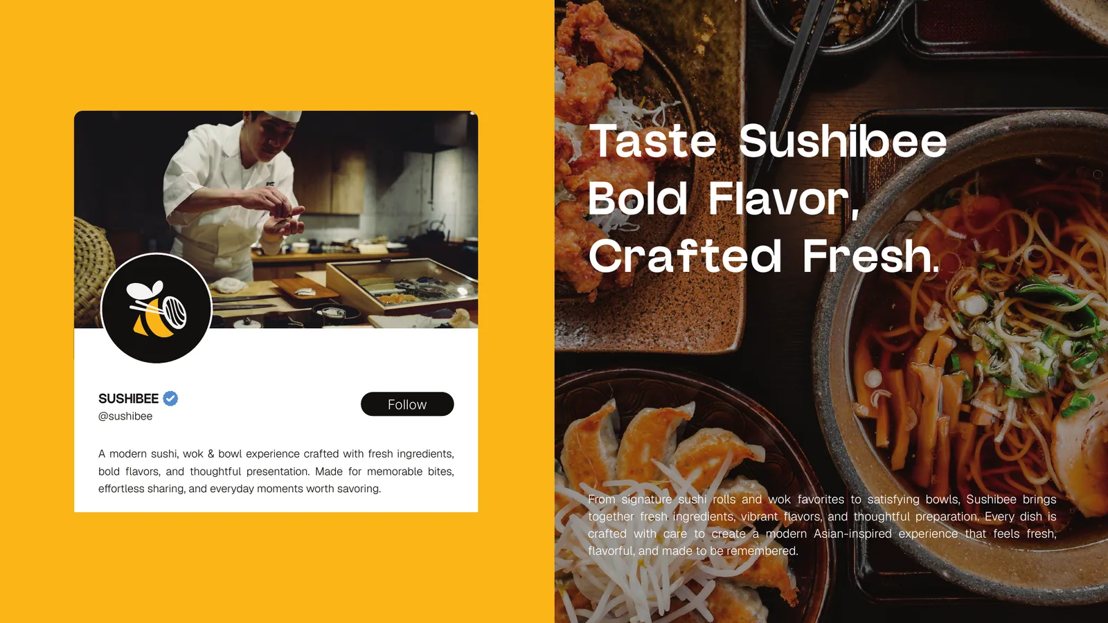 SUSHIBEE brand style guide, page 20