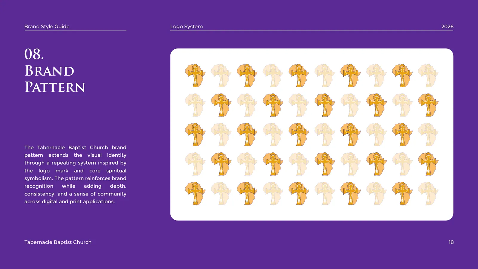 Tabernacle Baptist Church brand style guide, page 18