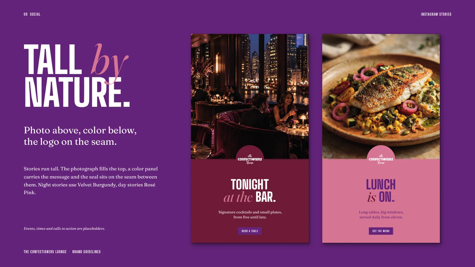 The Confectioners Lounge brand style guide, page 45