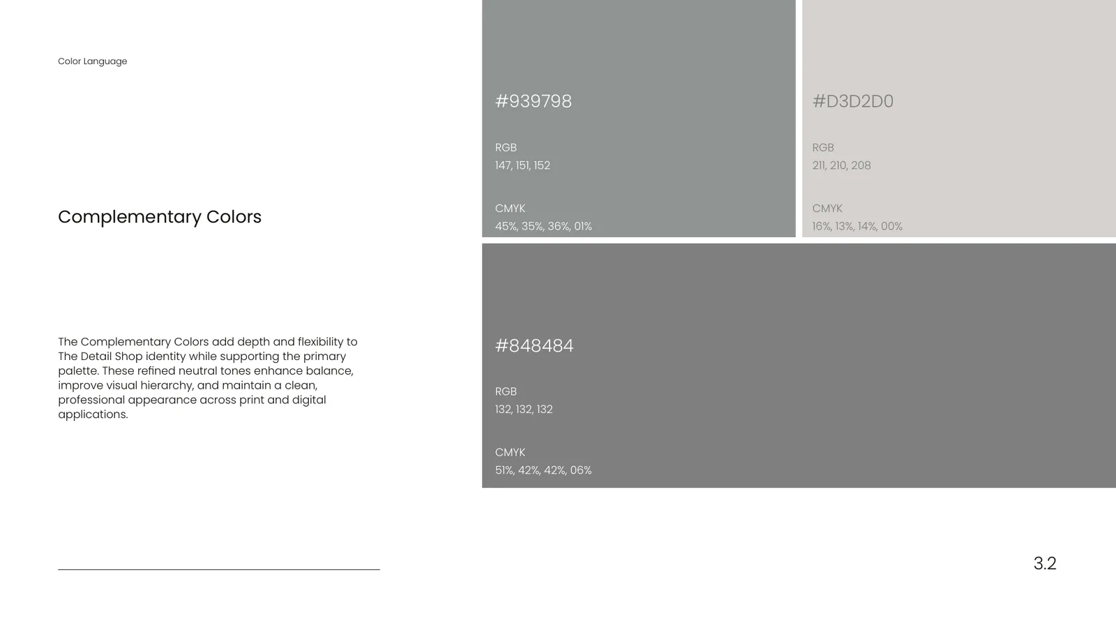 The Detail Shop brand style guide, page 22