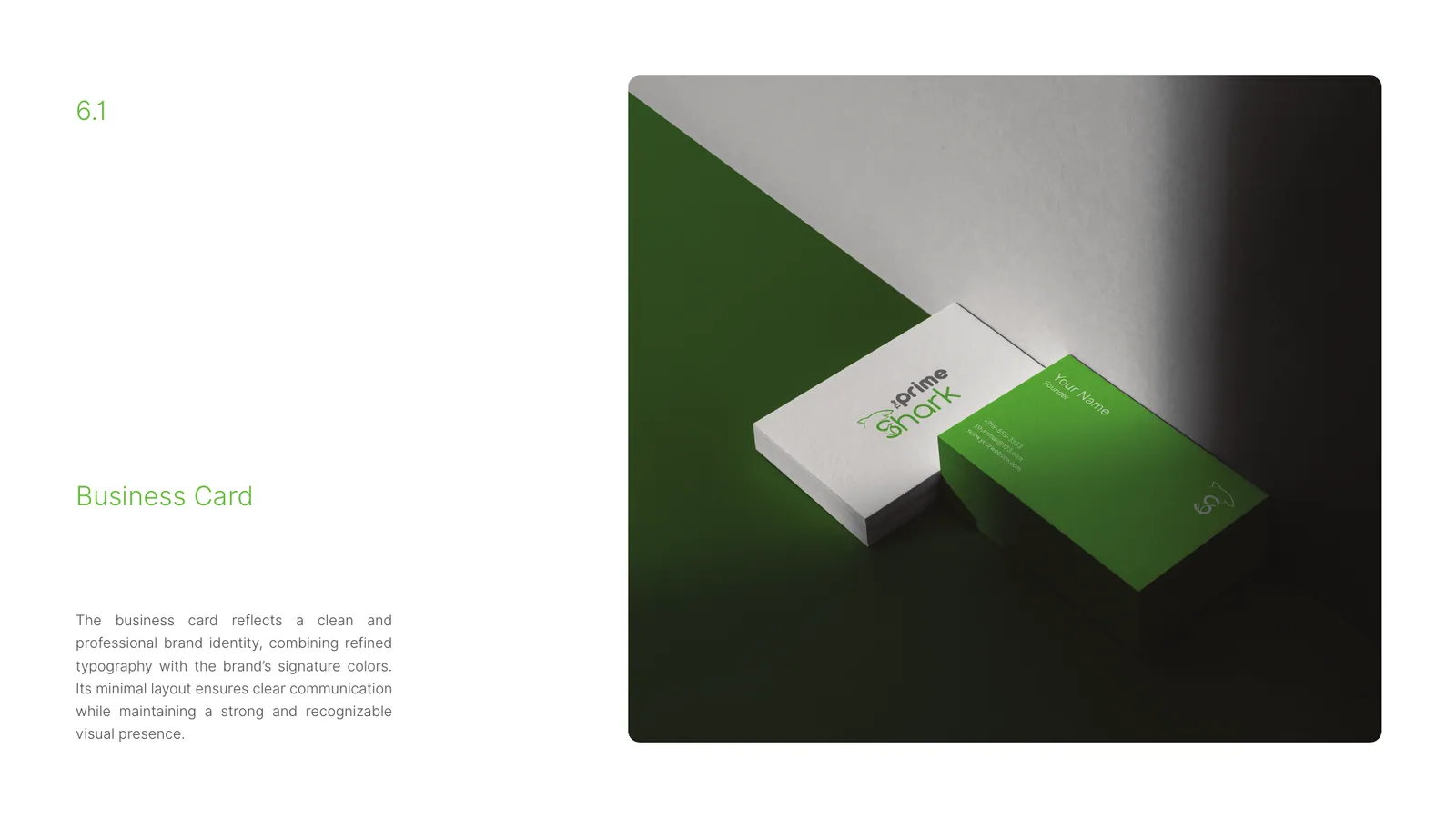 The Prime Shark brand style guide, page 36