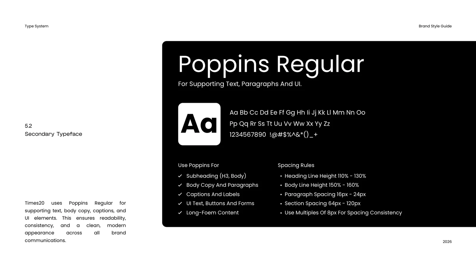 Times20 brand style guide, page 31