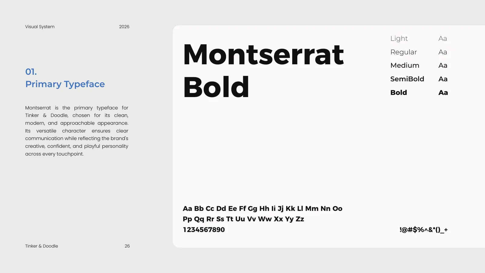 Tinker & Doodle brand style guide, page 26
