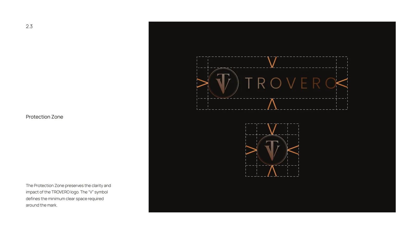 TROVERO brand style guide, page 12