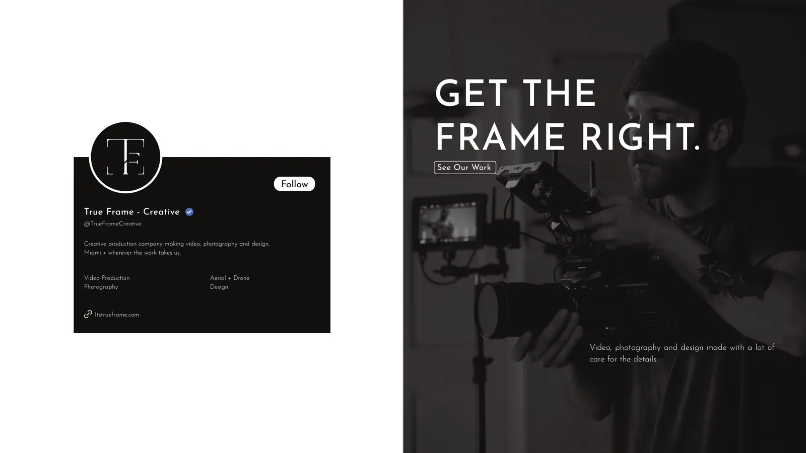 True Frame brand style guide, page 21