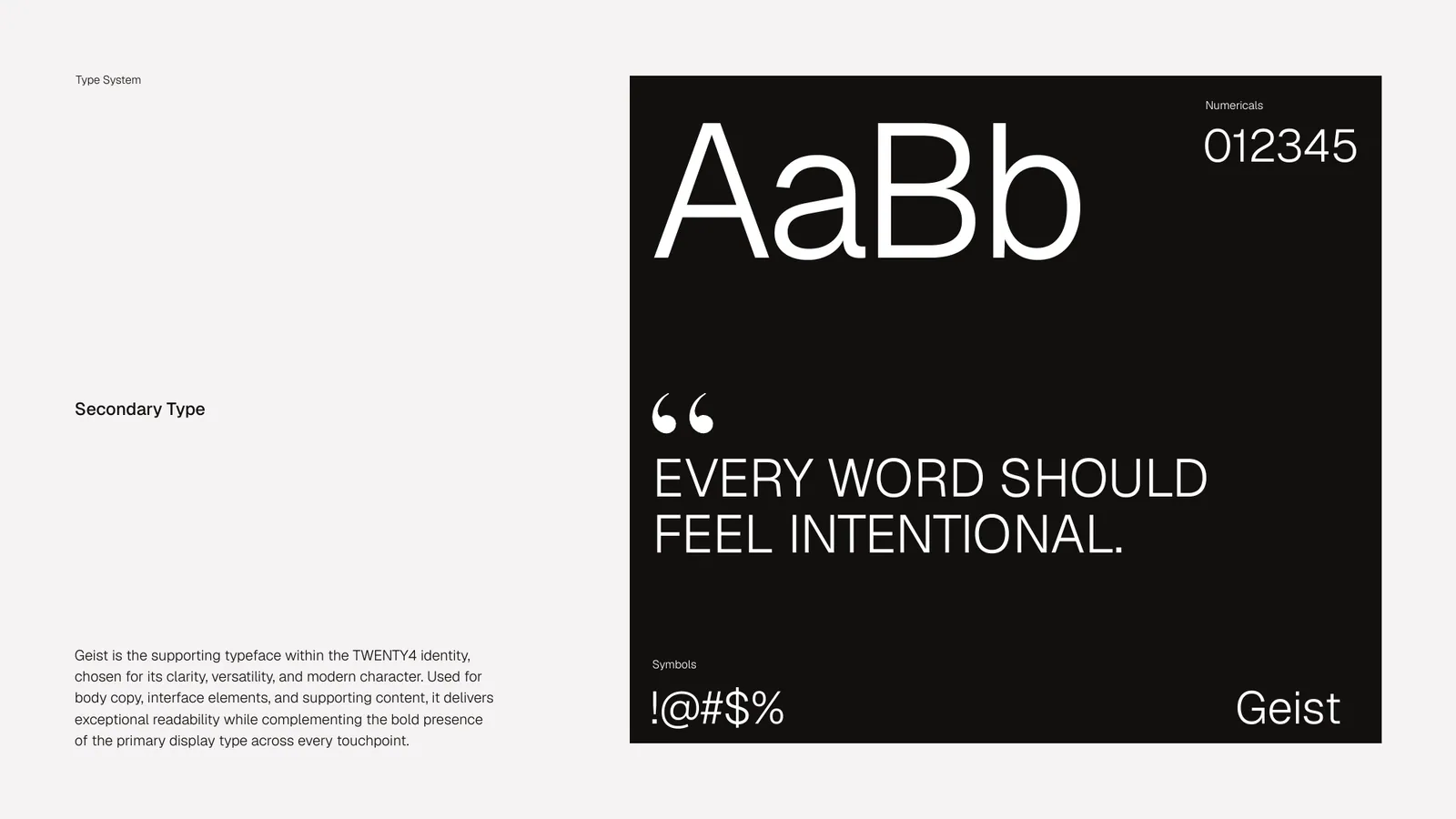 TWENTY4 brand style guide, page 28
