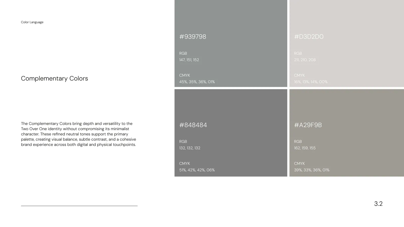 Two Over One brand style guide, page 22