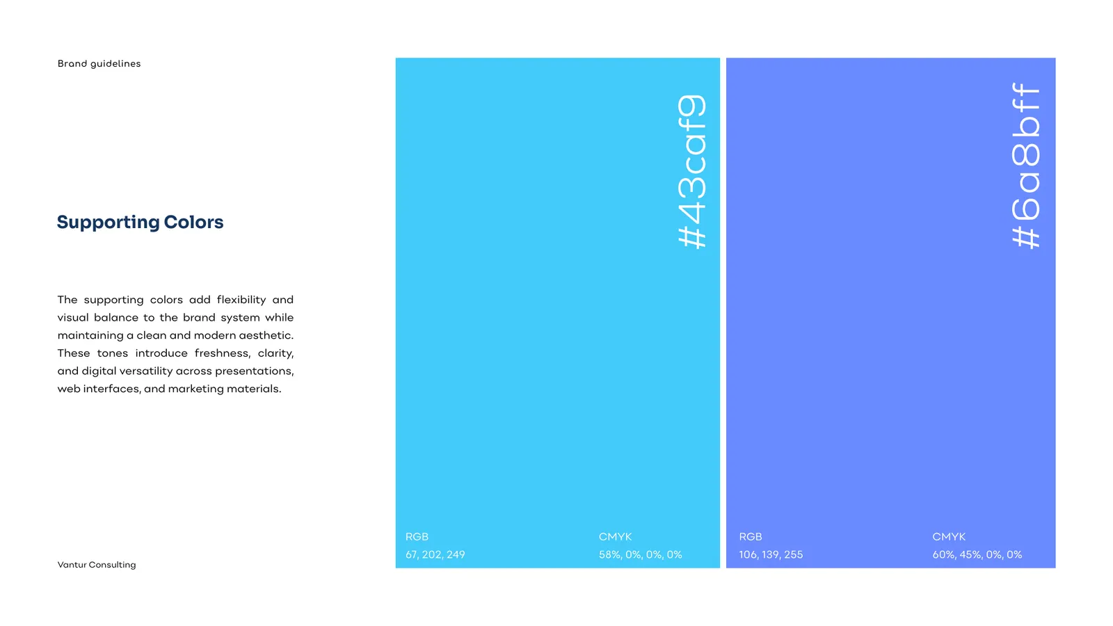 Vantur Consulting brand style guide, page 23
