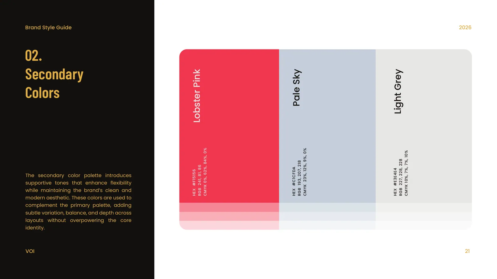 VOI brand style guide, page 21