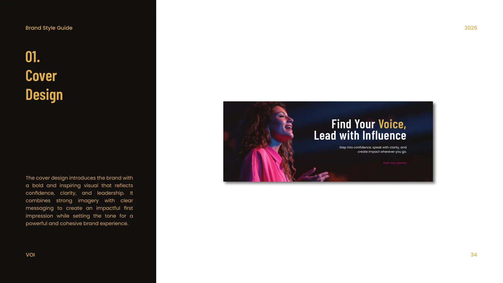 VOI brand style guide, page 34