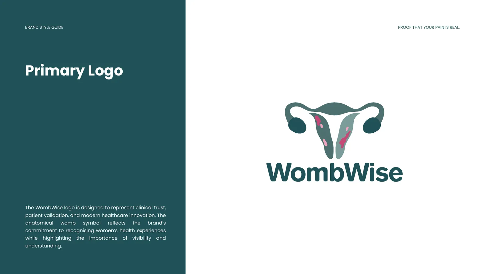 WombWise brand style guide, page 7