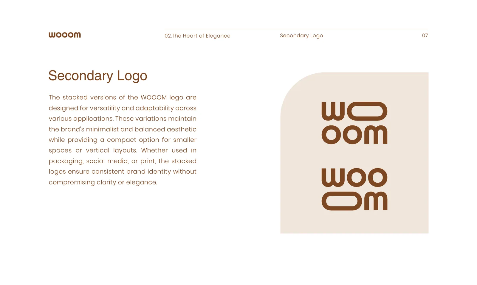 Wooom brand identity, page 9
