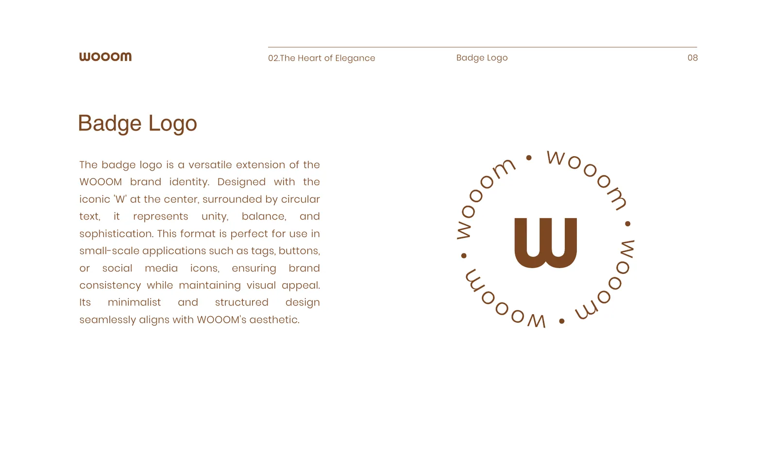 Wooom brand identity, page 10