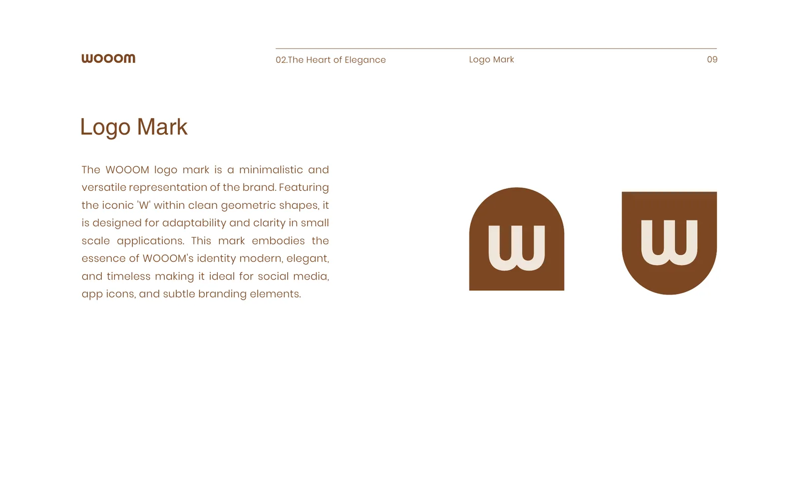 Wooom brand identity, page 11