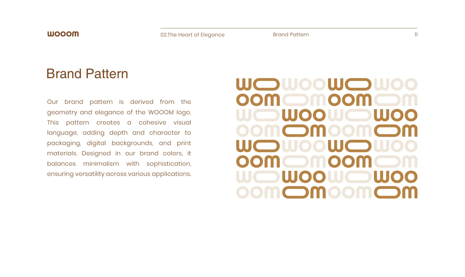 Wooom brand identity, page 13