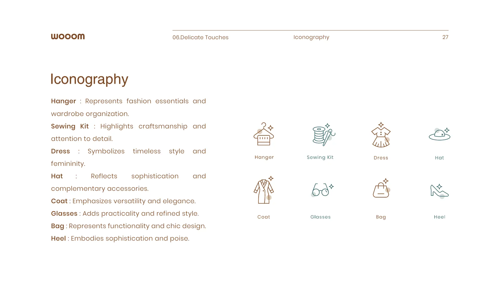 Wooom brand identity, page 29