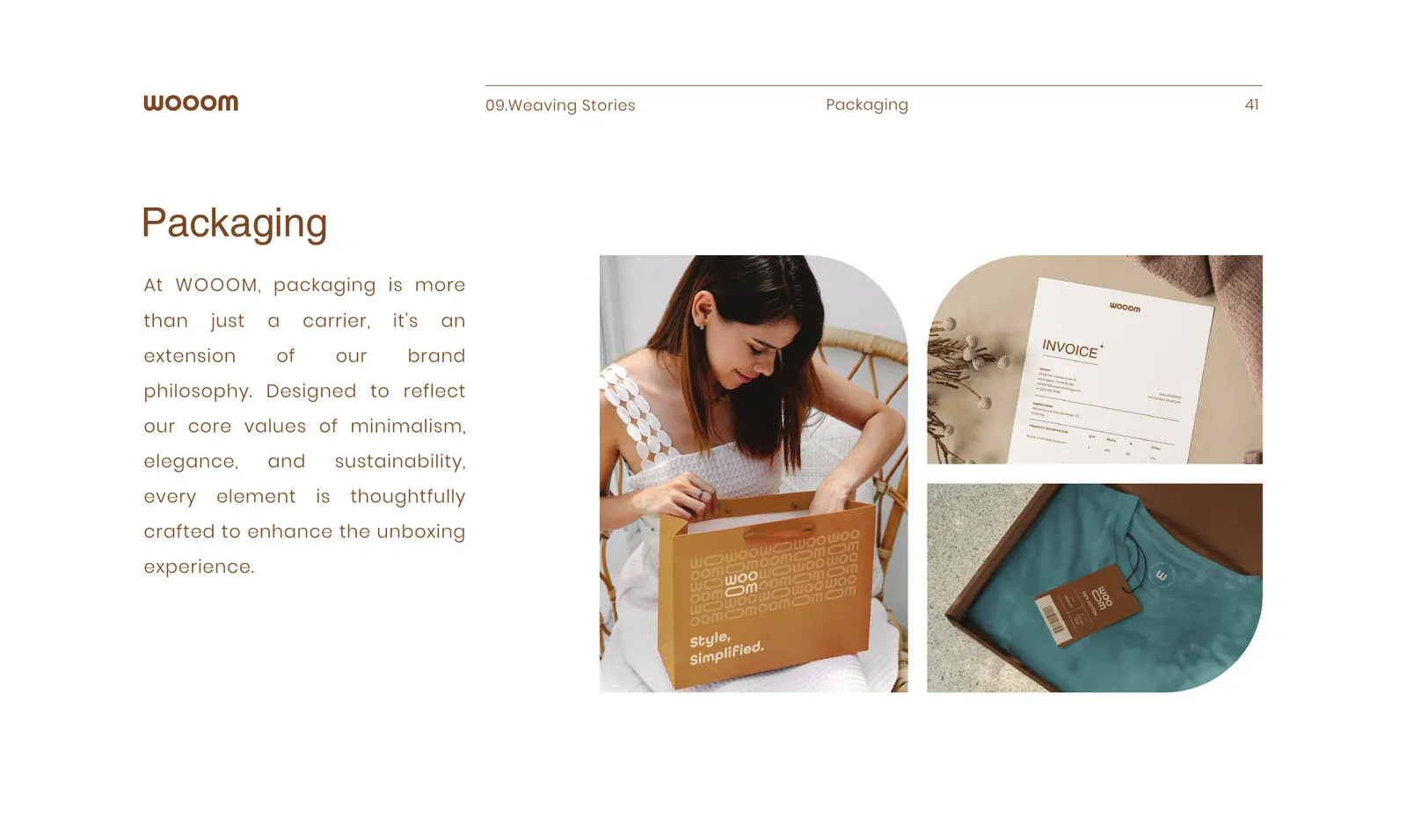 Wooom brand identity, page 43