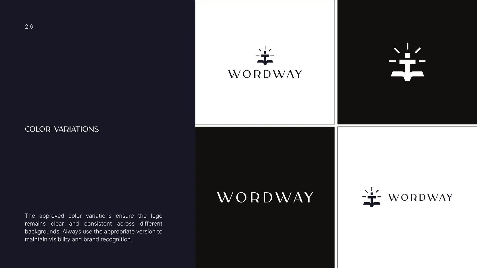 Wordway brand style guide, page 18