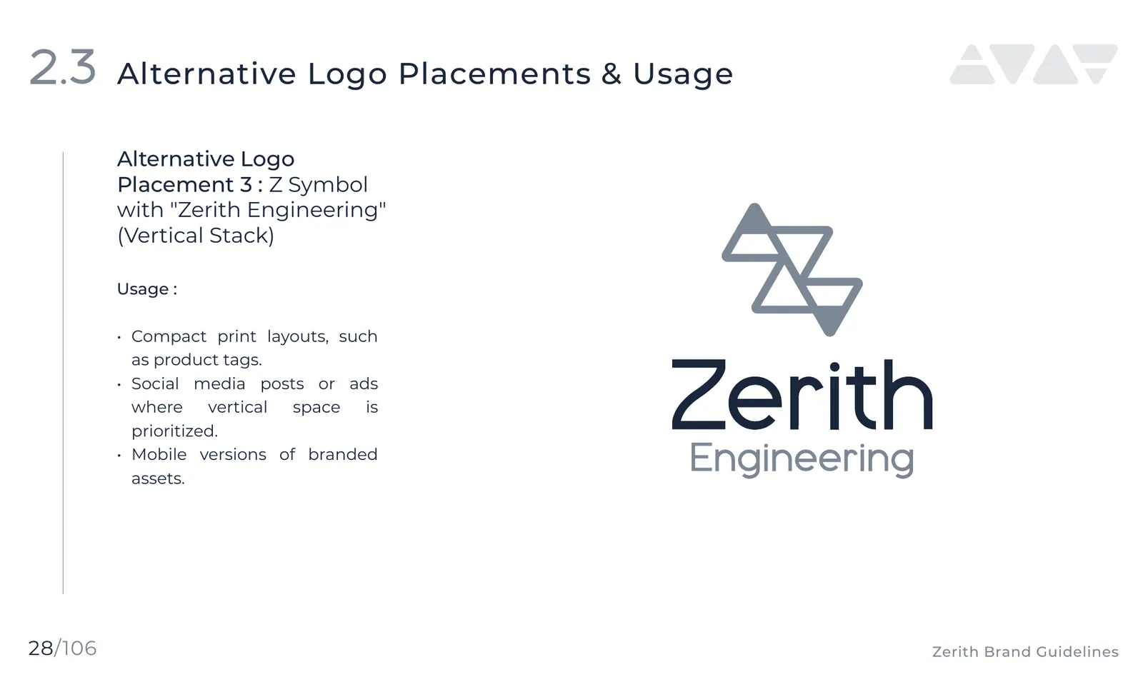Zerith Engineering brand identity, page 29