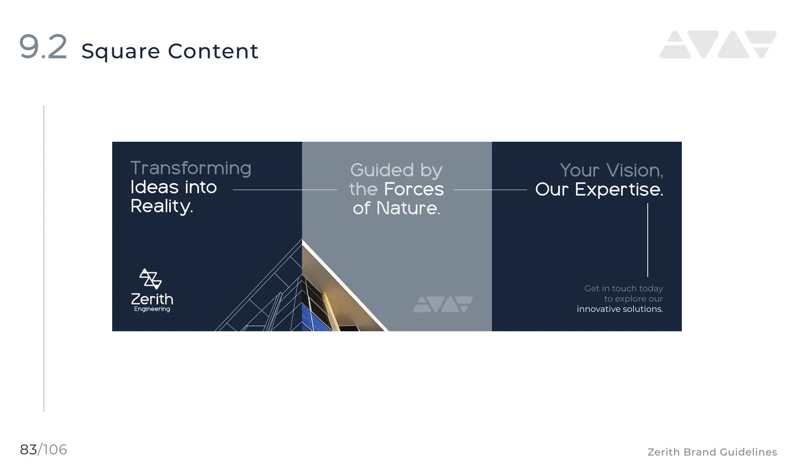 Zerith Engineering brand identity, page 84