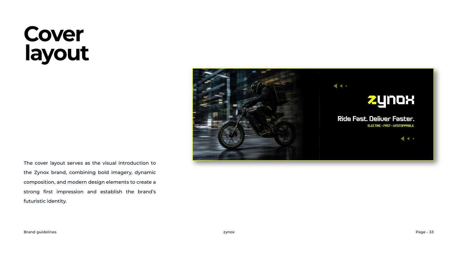 Zynox brand style guide, page 33